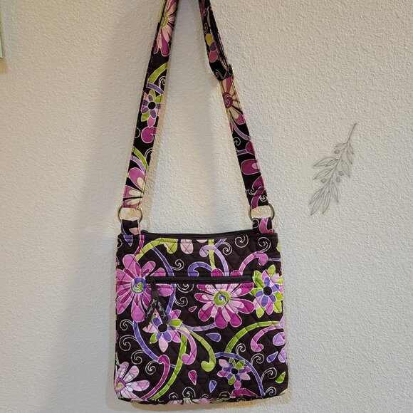 EUC Vera Bradley Crossbody in Purple Punch - Picture 3 of 9